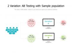 2 variation ab testing with sample population