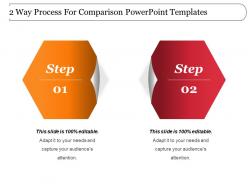 2 way process for comparison powerpoint templates