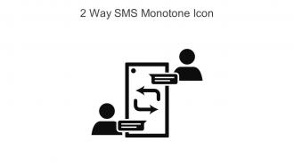 2 Way SMS Monotone Icon In Powerpoint Pptx Png And Editable Eps Format
