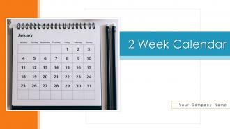 2 Week Calendar Powerpoint Ppt Template Bundles