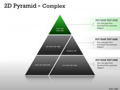 2d pyramid complex design for marketing