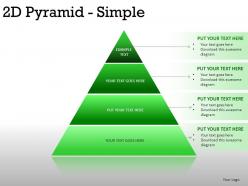 2d pyramid simple powerpoint presentation slides