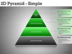 2d pyramid simple powerpoint presentation slides db