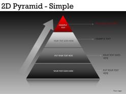 2d pyramid simple powerpoint presentation slides db