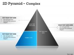 2d pyramid with complex design