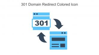 301 Domain Redirect Colored Icon In Powerpoint Pptx Png And Editable Eps Format