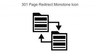 301 Page Redirect Monotone Icon In Powerpoint Pptx Png And Editable Eps Format