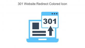 301 Website Redirect Colored Icon In Powerpoint Pptx Png And Editable Eps Format