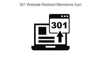 301 Website Redirect Monotone Icon In Powerpoint Pptx Png And Editable Eps Format