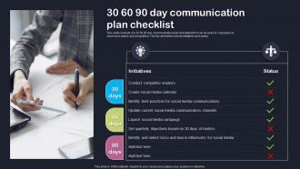 30 60 90 Day Communication Plan Checklist