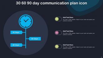 30 60 90 Day Communication Plan Powerpoint Ppt Template Bundles Ideas Informative