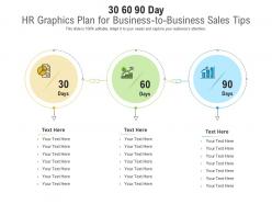30 60 90 Day HR Graphics Plan For Business To Business Sales Tips Infographic Template