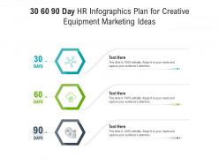 30 60 90 day hr plan for creative equipment marketing ideas infographic template