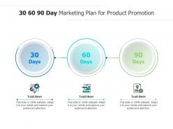 30 60 90 day marketing plan for product promotion infographic template