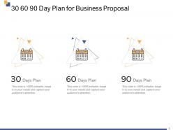 30 60 90 day plan for business proposal ppt powerpoint presentation layouts