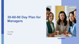 30 60 90 Day Plan For Managers PPT Mockup AT