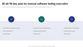 30 60 90 Day Plan For Manual Software Testing Execution