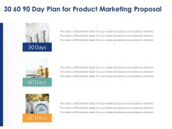 30 60 90 Day Plan For Product Marketing Proposal Ppt Powerpoint Summary Layouts