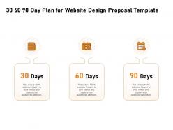 30 60 90 day plan for website design proposal template ppt powerpoint outfit