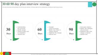 30 60 90 Day Plan Interview Powerpoint Ppt Template Bundles Good Designed