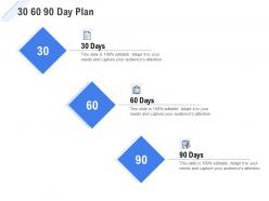 30 60 90 day plan management l1077 ppt powerpoint presentation outline