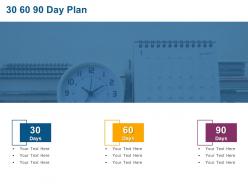 30 60 90 Day Plan Marketing C945 Ppt Powerpoint Presentation File Shapes