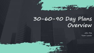 30 60 90 Day Plans Overview PPT Summary ACP