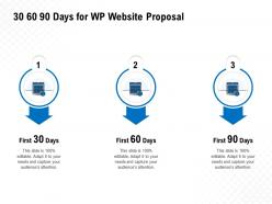 30 60 90 days for wp website proposal ppt powerpoint presentation visual aids show