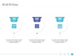 30 60 90 days health insurance company ppt infographics