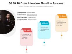 30 60 90 days interview timeline process