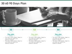 30 60 90 Days Plan A1043 Ppt Powerpoint Presentation Pictures Microsoft