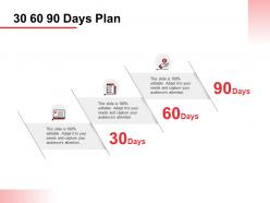 30 60 90 days plan a1067 ppt powerpoint presentation show visuals