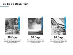 30 60 90 days plan a376 ppt powerpoint presentation ideas
