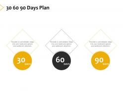 30 60 90 days plan a399 ppt powerpoint presentation ideas templates