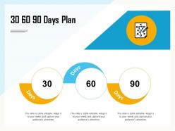 30 60 90 days plan adapt m868 ppt powerpoint presentation file graphic tips