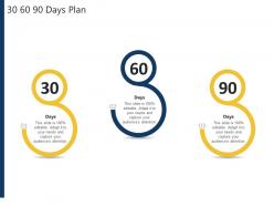30 60 90 days plan advertising pitch deck ppt powerpoint presentation infographic template