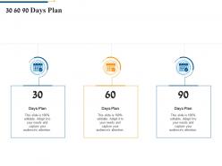 30 60 90 days plan agile software quality assurance model it ppt information