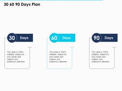 30 60 90 days plan american financial crisis ppt powerpoint presentation background image