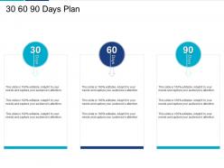 30 60 90 days plan analyzing performing stakeholder assessment