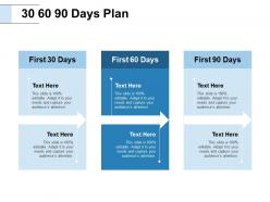 30 60 90 days plan arrows f460 ppt powerpoint presentation outline design ideas