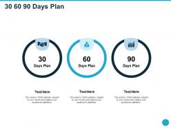 30 60 90 days plan audiences attention code control ppt powerpoint graphics