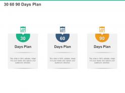30 60 90 days plan audiences attention n37 ppt powerpoint presentation clipart images