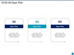 30 60 90 days plan augmented reality investor funding elevator