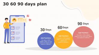 30 60 90 Days Plan Boosting Customer Engagement Smartphone Digital Marketing MKT SS V
