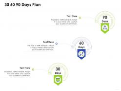 30 60 90 Days Plan Business Management Ppt Clipart