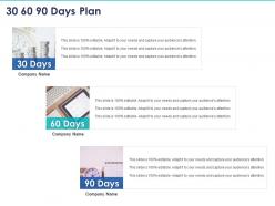 30 60 90 days plan c1135 ppt powerpoint presentation infographics show