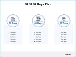 30 60 90 days plan checklist c1059 ppt powerpoint presentation gallery display