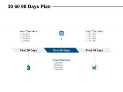30 60 90 days plan checklist l20 ppt powerpoint presentation slides clipart
