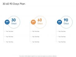 30 60 90 days plan consumer electronics firm ppt pictures icons