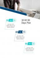 30 60 90 Days Plan Contractor Services Proposal One Pager Sample Example Document